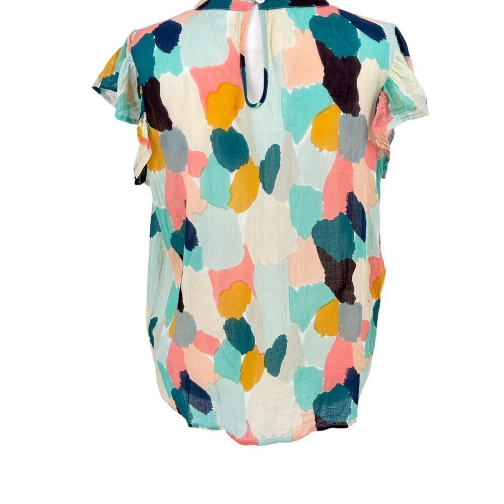 Thml Multicolor Abstract Flutter Sleeve 100% Cott… - image 3